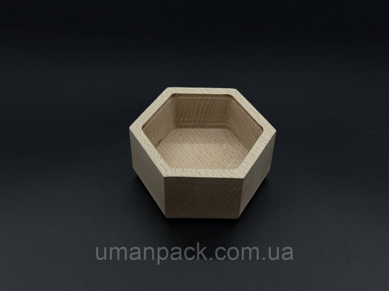 Дерев'яна форма для заливання свічки, кашпо. 7х8х4 см (6х6,7х2.7см)