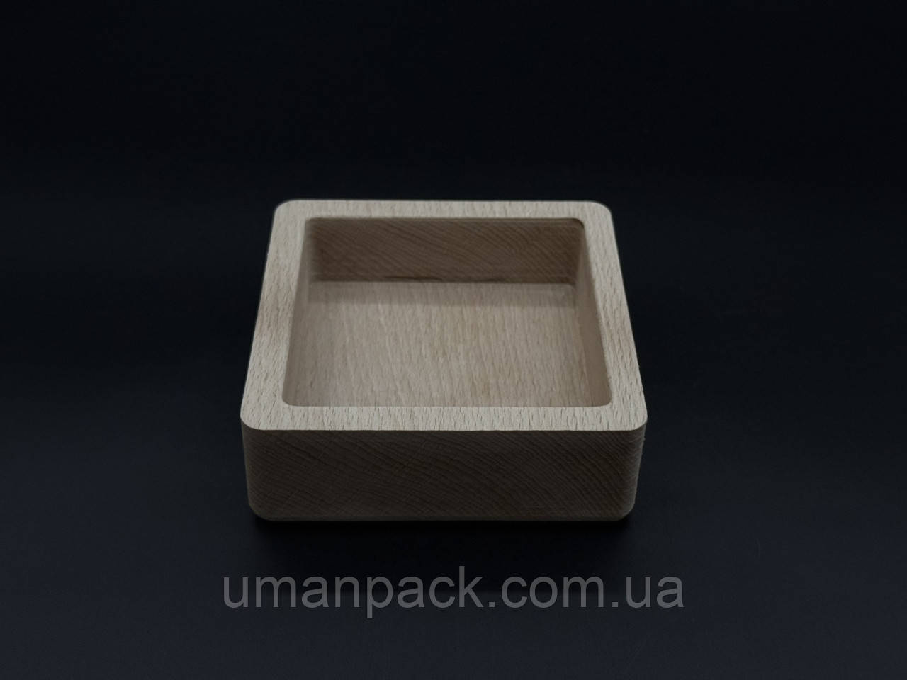 Дерев'яна форма для заливання свічки, кашпо. 11,5х11,5х4см (9,5х9,5х2,7см)