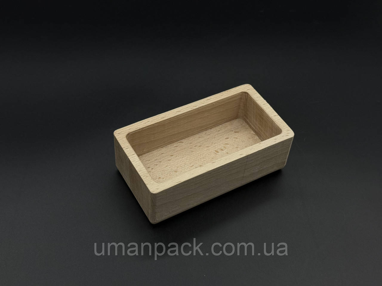 Дерев'яна форма для заливання свічки, кашпо. 11х6х4см (10х4.7х2.7см)