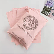 Матовий рожевий SLIDER пакет 35x45 см Пакети слайдери в рожевому відтінку Поліетиленові пакети з логотипом, фото 2