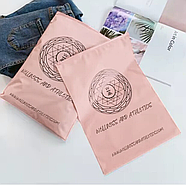 Матовий рожевий SLIDER пакет 35x45 см Пакети слайдери в рожевому відтінку Поліетиленові пакети з логотипом, фото 3