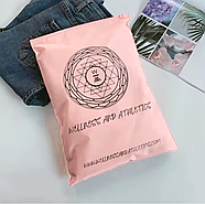 Матовий рожевий SLIDER пакет 35x45 см Пакети слайдери в рожевому відтінку Поліетиленові пакети з логотипом, фото 4