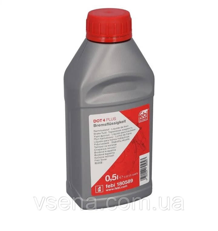 Рідина гальмівна FEBI DOT4 Plus (Каністра 0,5л) (FEBI BILSTEIN) 180589