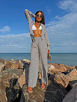 Літній жіночий костюм жіночий сорочка та штани з принтом S M L XL