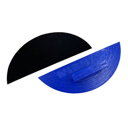 Терка WIZMAN шліфувальна з липучкою, "півмісяць", 210*70 мм, фото 1