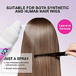 Спрей PURC для синтетичних перук і шиньйонів – зволоження та розплутування без змивання 80 мл, фото 2