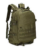 Штурмовий тактичний вологостійкий універсальний кемпінговий рюкзак Brandit 35 л. Олива, фото 4