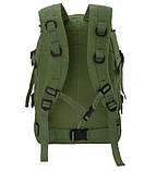 Штурмовий тактичний вологостійкий універсальний кемпінговий рюкзак Brandit 35 л. Олива, фото 5