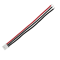 JST-XH 2S, 3pin, 22AWG, 20см, балансувальний силіконовий кабель