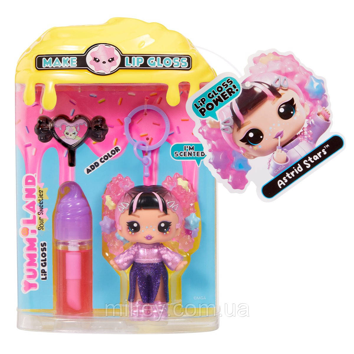 Ігровий набір з лялькою та блиском для губ YUMMILAND (ЯМІЛЕНД) SS - АСТРІД СТАРС, фото 1