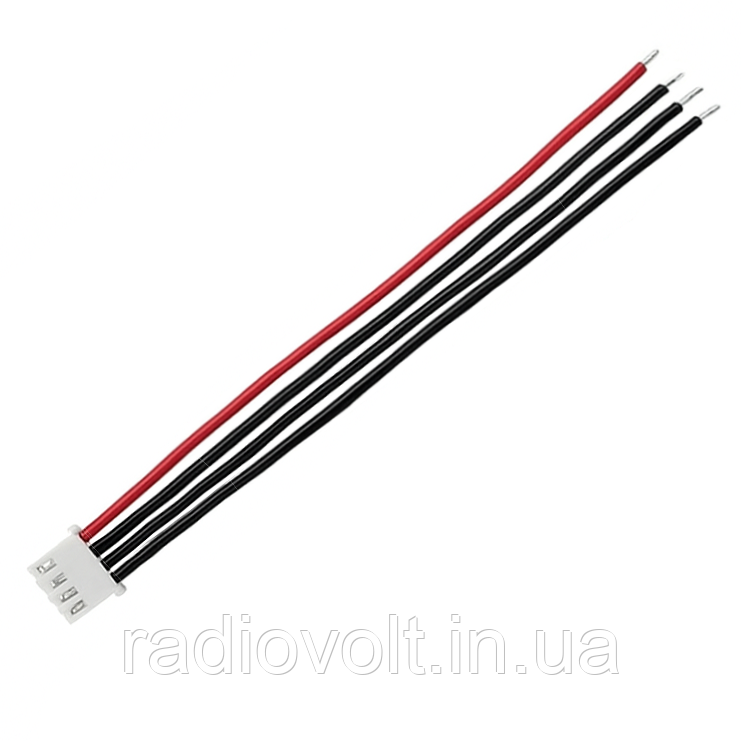 JST-XH 3S, 4pin, 22AWG, 20 см, балансувальний силіконовий кабель