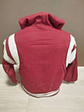 Дитячий спортивний костюм "Коледж Манга" для хлопчика підлітка  на 6-16 років кофта з штанами бордо, фото 2