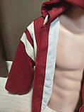Дитячий спортивний костюм "Коледж Манга" для хлопчика підлітка  на 6-16 років кофта з штанами бордо, фото 3