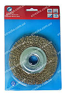 Щітка дискова крацовка з рифленого дроту 125х22 мм. ширина 15 мм.