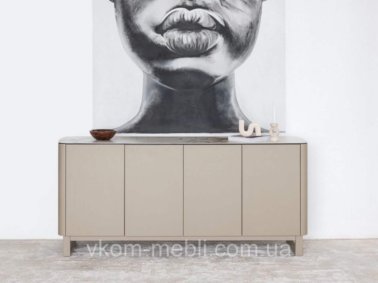 Буфет "Крістіано" аврора голд + бежевий, фото 1