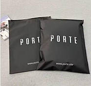 Матовий чорний SLIDER пакет 20x20 см з логотипом Пакет слайдер поліетиленовий в чорному кольорі, фото 5