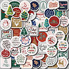 Висічки Наклейки Merry Christmas 50шт NKL166, фото 3