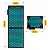 Килимок акупунктурний з подушкою 4FIZJO Eco Mat XL Аплікатор Кузнєцова 4FJ0514 Black/Blue, фото 8