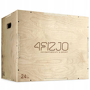 Пліометричний бокс 4FIZJO 3 в 1 75 x 60 x 50 см дерев'яний 4FJ0530 Poland