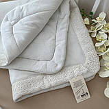 Нежный детский плед одеяло в молочном цвете «Ажур» Весна Осень Велюр/кулир 80*90 см с наполнителем, фото 3