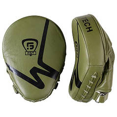 Лапи вигнуті шкіряні зелені FGT