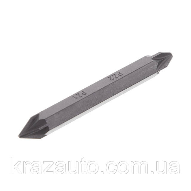 Комплект викруткових насадок PZ1/PZ2 1/4"*60 мм уп. 10 шт. INTERTOOL VT-5786, фото 1