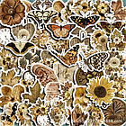 Висічки Наклейки Квіти та метелики 50шт NKL169, фото 3