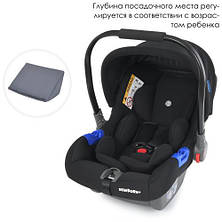 Дитяче автокрісло з народження Бебікокон ME 1043 NEWBORN+ Royal Black, фото 3