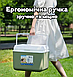 Сумка Холодильник 16 л (36×29×26 см), Термосумка — Сумка Термос для Пікніка — Термобокс. Оливкова, фото 2