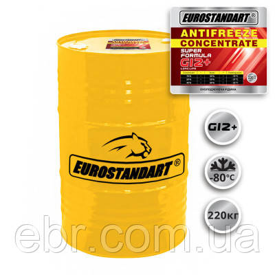 Антифриз концентрат Eurostandart SUPER FORMULA G12+ червоний -38 220кг, фото 1