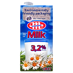 Молоко 3,2% Млековіта Mlekovita 1L 12шт/ящ (Код: 00-00003130)