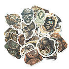 Висічки Наклейки Стімпанк череп 50шт NKL173, фото 2