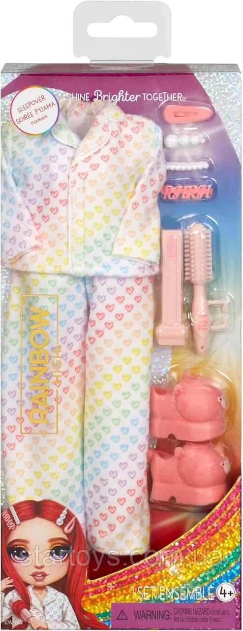 Набір одягу Рейнбоу Хай Піжамна вечірка Rainbow High Fashion Pack: Sleepover, фото 1