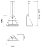 Камін на дровах кутовий Traforart Foxi Corner, фото 3