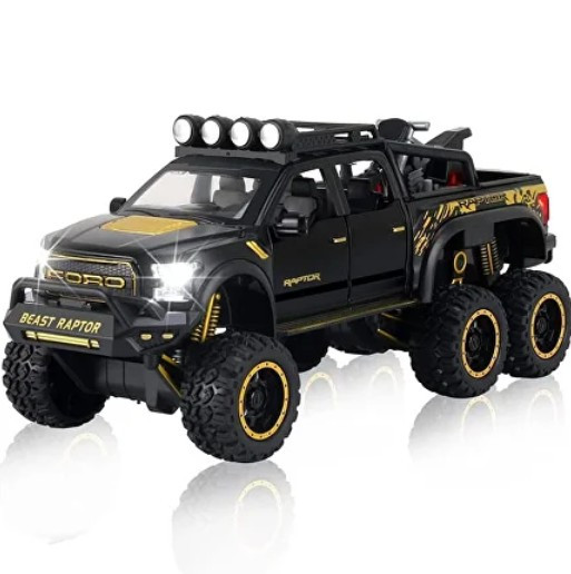 Моделька машини Ford F-150 Raptor оснащена звуковими і світловими ефектами в масштабі 1:32, фото 1