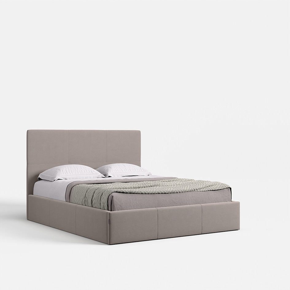 М'яке ліжко 1,8 Лілу (Сірий Мікрофібра) Міро-Марк, фото 1