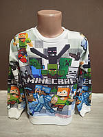 Дитячий батник реглан світшот для хлопчика демісезонний Майнкрафт Туреччина на 2-4 роки