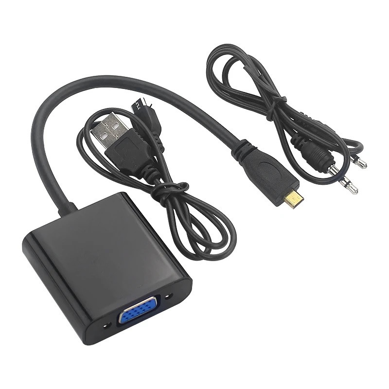 Mini HDMI в VGA із живленням адаптер конвертер відео перехідник перетворювач