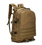 Штурмовий тактичний вологостійкий універсальний кемпінговий рюкзак Brandit 35 л. Койот, фото 2