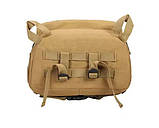 Штурмовий тактичний вологостійкий універсальний кемпінговий рюкзак Brandit 35 л. Койот, фото 3