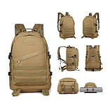 Штурмовий тактичний вологостійкий універсальний кемпінговий рюкзак Brandit 35 л. Койот, фото 5