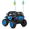 Дитячий електромобіль на акумуляторі Багі M 6131 з пультом р/у для дітей 3-8 років Синій, фото 3