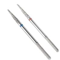 Фреза насадка для манікюру твердосплав двосторонній синя 1 шт.