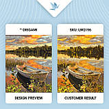 Картина за номерами Човен на заході сонця 40*50 см Орігамі LW 2196, фото 3