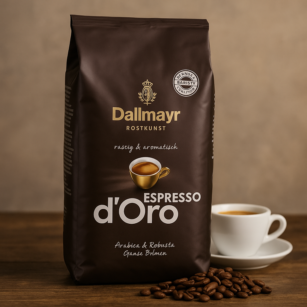 Кава у зернах ☕️ Dallmayr "Espresso d'Oro". 1кг. Німеччина, фото 1