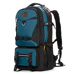 Рюкзак туристичний 38 літрів міський нейлон Royal Mountain 7913 чорний із зеленим 32х60х22 см