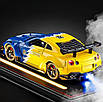 Моделька машини Nissan GTR R-35 оснащена світловими і звуковими ефектами, в маштабі 1:24, фото 4