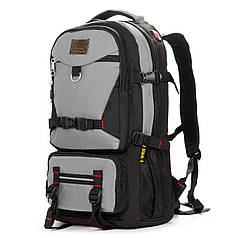 Рюкзак туристичний 38 літрів міський нейлон Royal Mountain 7913 чорний із сірим 32х60х22 см