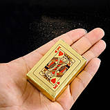 Водостійкі пластикові міні гральні карти "Golden Exclusive" 54 шт, фото 5