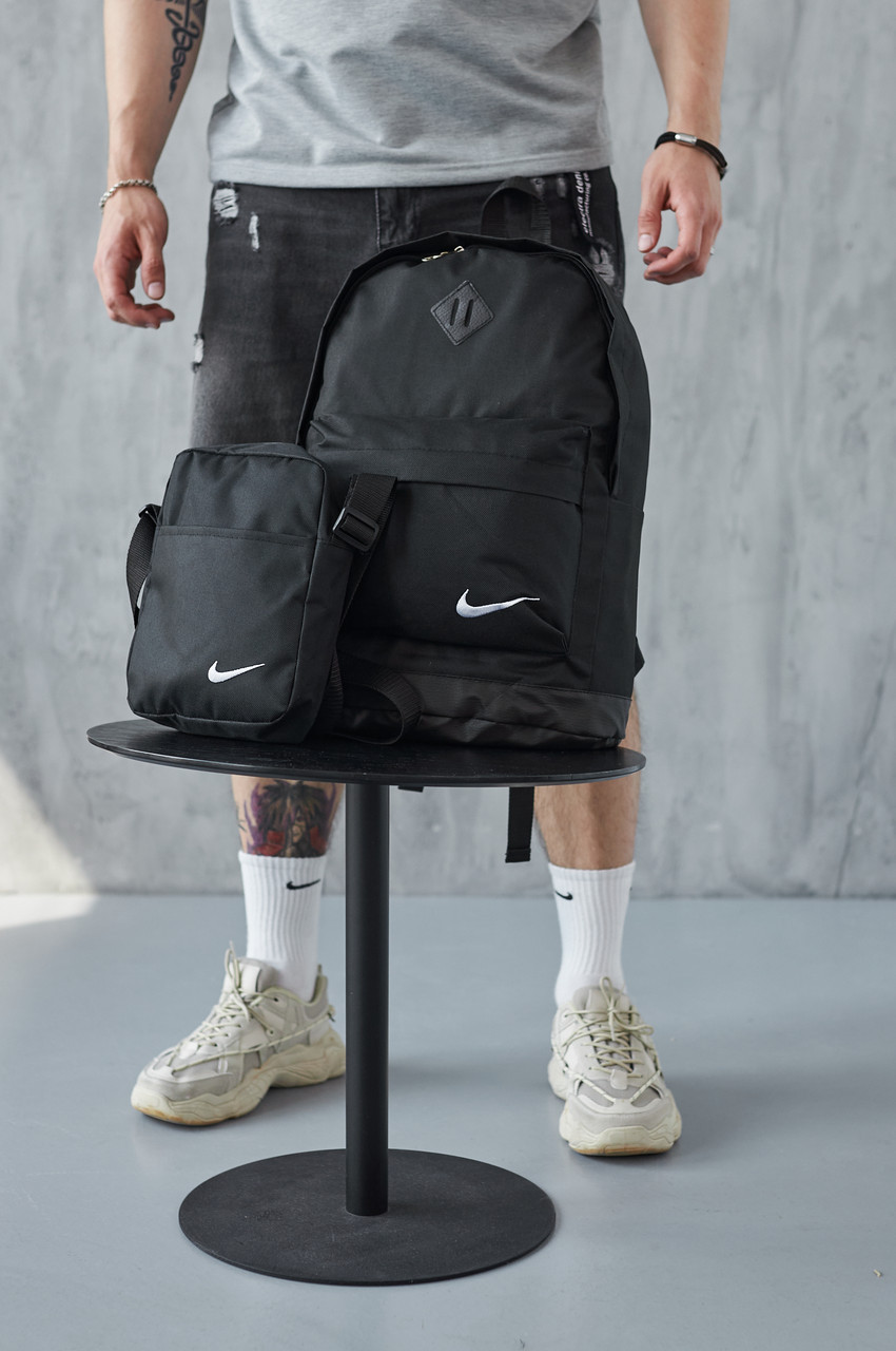 Рюкзак і барсетка Nike комплект чоловічий найк портфель сумка Найк через плече, фото 1